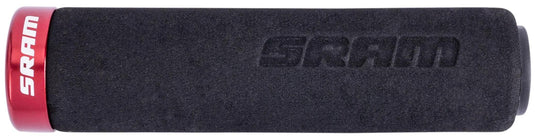 Sram griff grip black red with red clamps