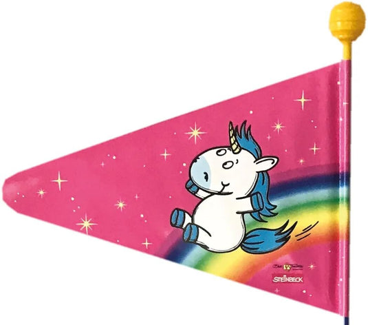 Bike fashion sicherheitswimpel safety flag einhorn