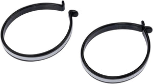 Contec hosenspange tweezers ct trouser clip pair w. reflective stripes, black