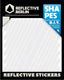 Reflective berlin reflex-sticker shapes refl.sticker refl.berlin universal white