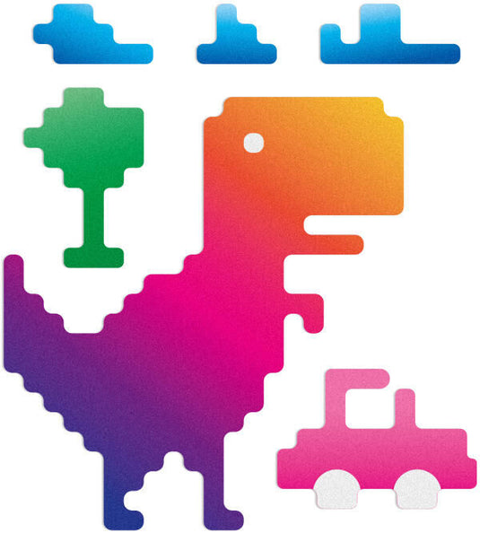 Reflective berlin reflex-sticker decals refl.strip refl.berlin decals t-rex rainbow