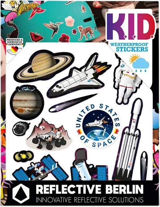 Reflective berlin reflexaufkleber k.i.d. ref.sticker re.berlin kid space