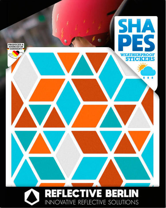 Reflective berlin reflex-sticker shapes refl.sticker refl.berlin diamonds vintage
