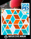 Reflective berlin reflex-sticker shapes refl.sticker refl.berlin diamonds vintage