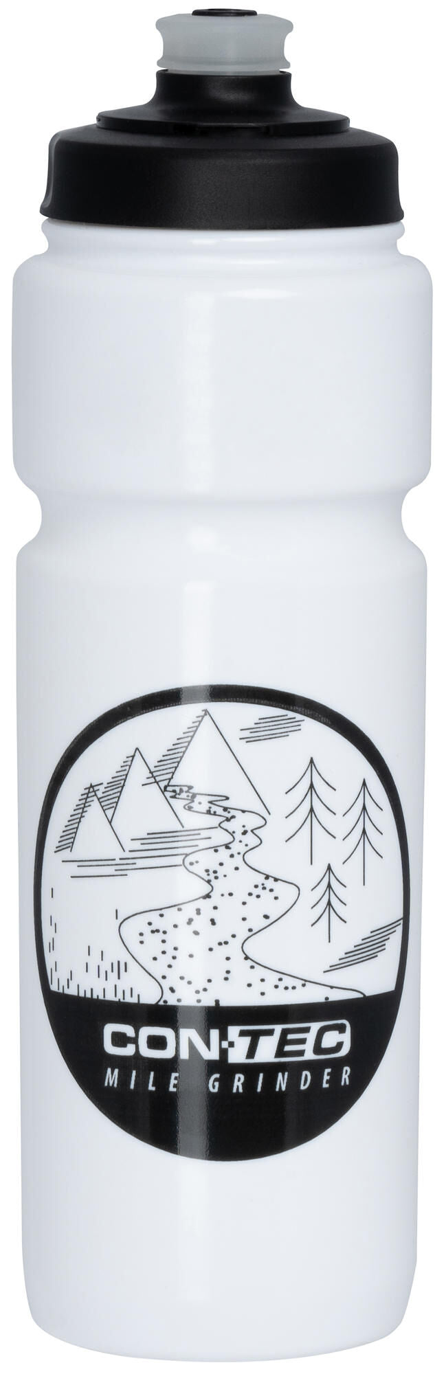 Load image into Gallery viewer, Contec bidon rivers evo mile grinder ct bottle rivers eco mile grinder 750ml white black
