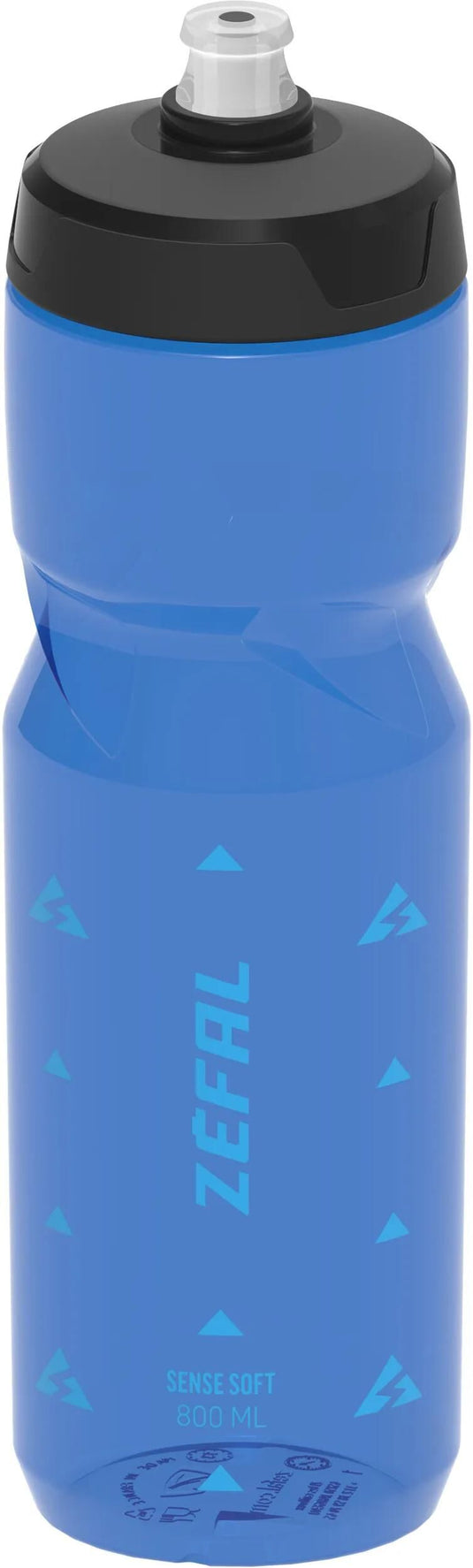 Zéfal trinkflasche sense soft bottle sense soft 800ml trans blue