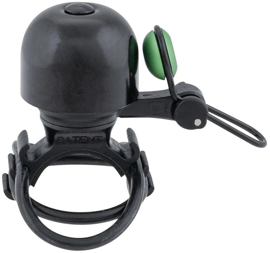 Contec fietsbel diamond bing ct mini bell diamond bing, black green, uni