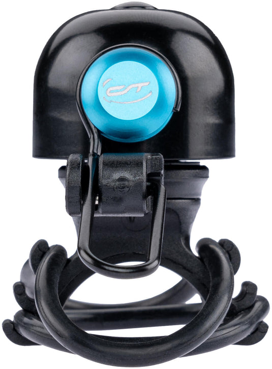 Contec fietsbel diamond bing ct mini bell diamond bing, black blue, uni