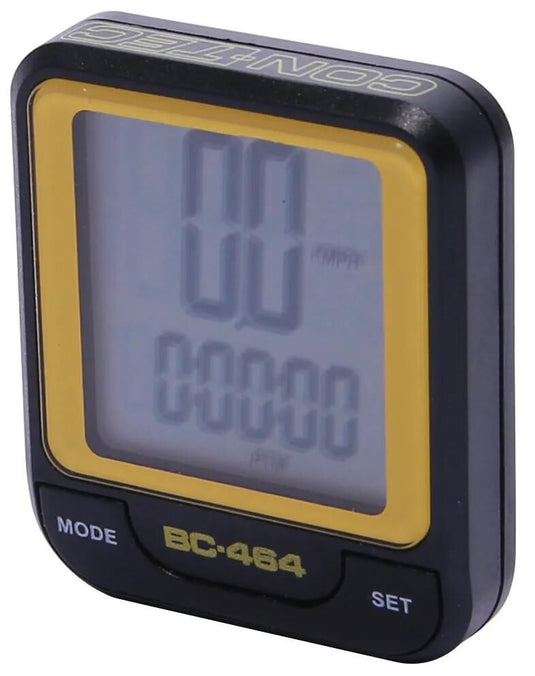 Contec fietscomputer cbc-464 ct computer cbc-464 wire, black neoyellow