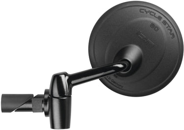 Busch + müller busch muller cycle star round interior fixation 14.5-18.5 mm 80 mm achteruitkijkspiegel zwart