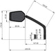 Contec achteruitkijkspiegel e-view evo gl ct rear-view mirror e-vie evo gl dazz m.g-link
