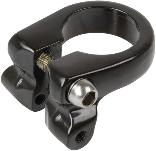 M-wave zadelpenklem m6 inbus 34.9 mm zwart met extra bevestigingspunt