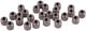 Alligator blitzventiel universal cap nut for automotive us valve (pack of 25)