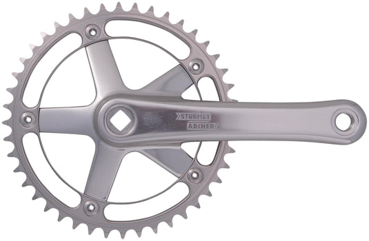 Sturmey archer kettenradgarnitur fct 62 64 single crank sets 44 z. 170 mm silver