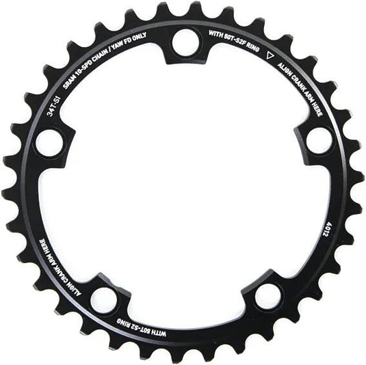 Sram kettenblatt road double chain ring roaddoub. 34t 110mm
