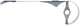 Hebie kettingscherm 38tds 180mm 0394 alu zilver