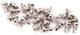 Contec pedaal pins spike.22 ct pedal pins spike.22 steel silver 22pcs