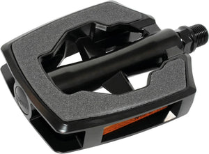 Marwi pedaalset sp-890 sandblock grijs aluminium glans zwart