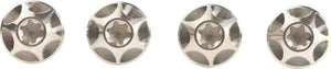 Silca bout screw silver 4pcs.