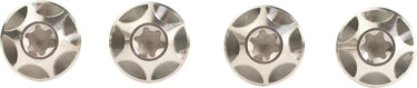 Silca bout screw silver 4pcs.
