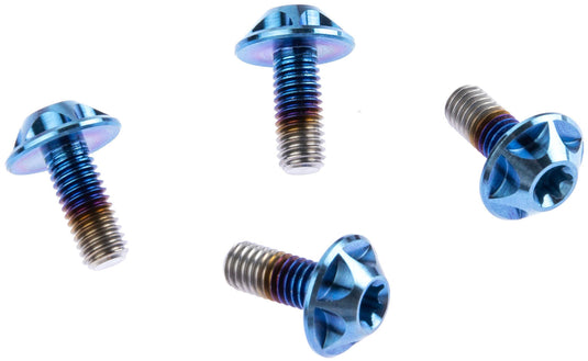 Silca bout screw aqua ano 4pcs.