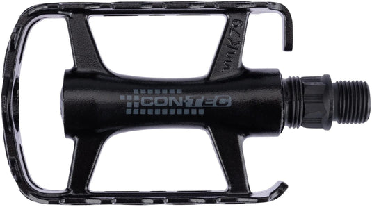 Contec pedal blacktop ct pedals blacktop mtb atb alu black silver