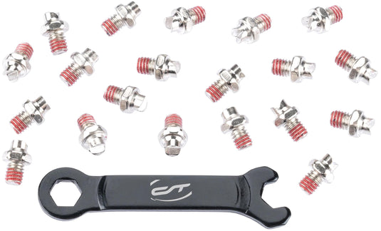 Contec pedalpins r-pins+ ct pedal pins r-plus steel silver 20pcs in.key