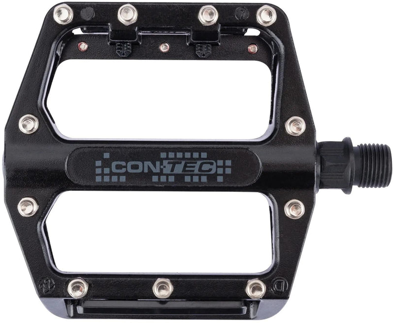 Load image into Gallery viewer, Contec pedal 2black ct pedals 2black mtb w. exchangeable pins
