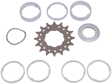 Point steek-tandwiel sprocket w.spacer set 16t