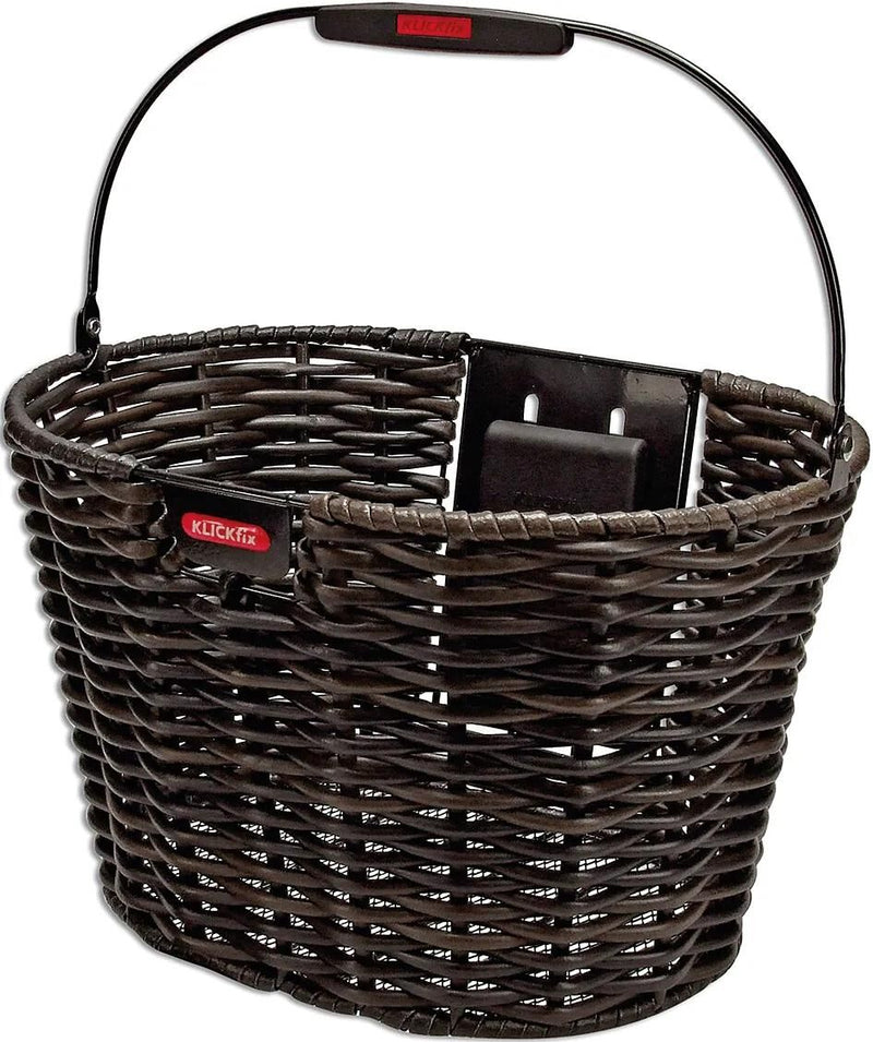 Afbeelding laden in galerijviewer, Klickfix mand structura oval fr.basket r k structura oval black brown

