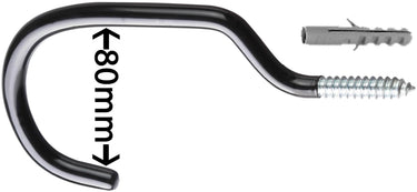 Point plafondhaken xl ceiling hook xl black silver