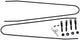 Contec spatbordstangen bevestigingsset splash protect dlx ct strut set f. splash prot. dlx 36mm black