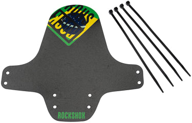 Rockshox steekspatbord fender clip-on fender rs black brazil flag