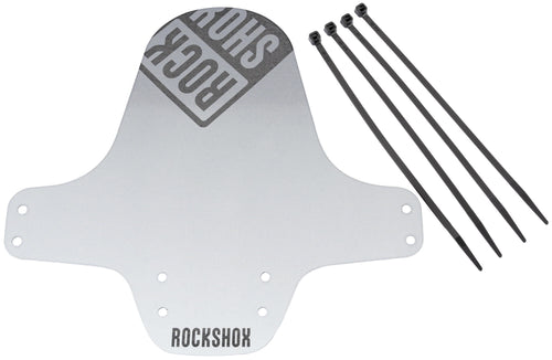 Rockshox spatlap, voorwiel fender clip-on fender rs bl. sil.white gr. bl.logo