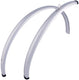 Contec spatbordset splash protect ct fender splash prot. 28 42mm silver shiny