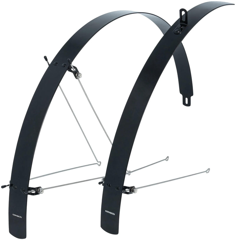Load image into Gallery viewer, Contec schutzblech-set flat fender ct fender set flat fender 28 42mm alu black
