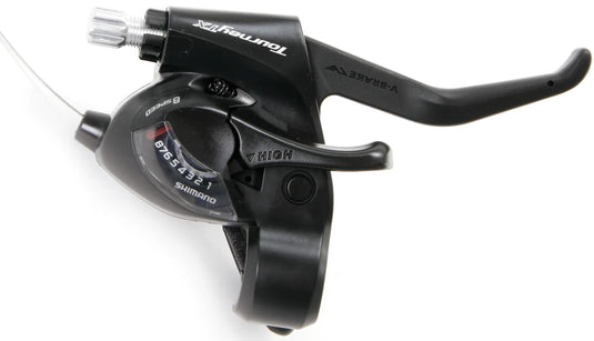 Shimano versteller (links) met remhendel 3 speed tourney st-tx800 - 2-vingers - zwart
