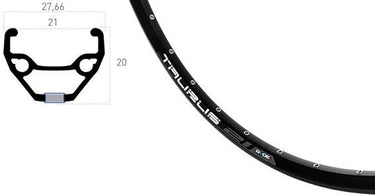Ryde velg taurus 21 rims taurus 21 21-622 32l sw