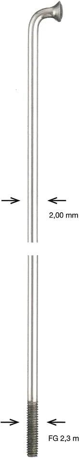 Alpina spaak spoke zinc 2x280 mm