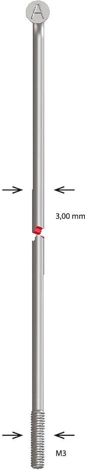 Alpina spaak spoke zinc m3x190 mm