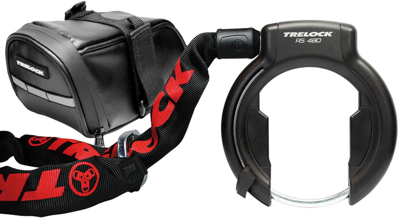 Load image into Gallery viewer, Trelock rahmenschloss-set rs 480 xl frame lock set rs 480 xl az; zr355
