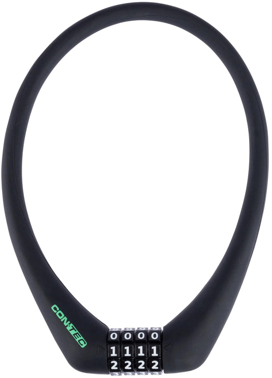 Contec zahlen-kabelschloss sloc ct number cable lock sloc 12 mm x 50 cm, black