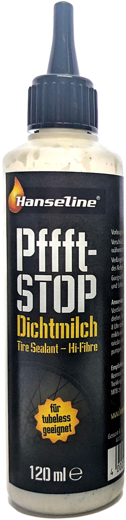 Hanseline bandenafdichtmiddel pffft-stop sealant milk pffft-stop 120ml
