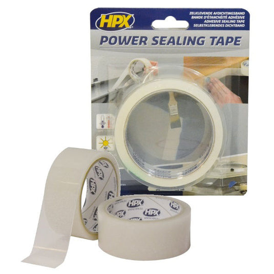 Hpx enkelzijdige afdichtingstape semi transparant 38mm x 15m
