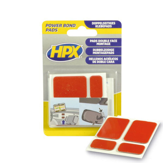 Hpx dubbelzijdig acryl tape hsa powerbond pads antraciet 4 st