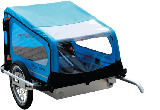 Doggytourer hundeanhänger doggy tourer m dog trailer kids touring doggy tourer m blue