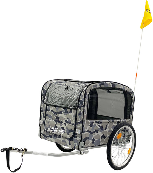 Blue bird fiets-hondenkar dog trailer 20 camouflage