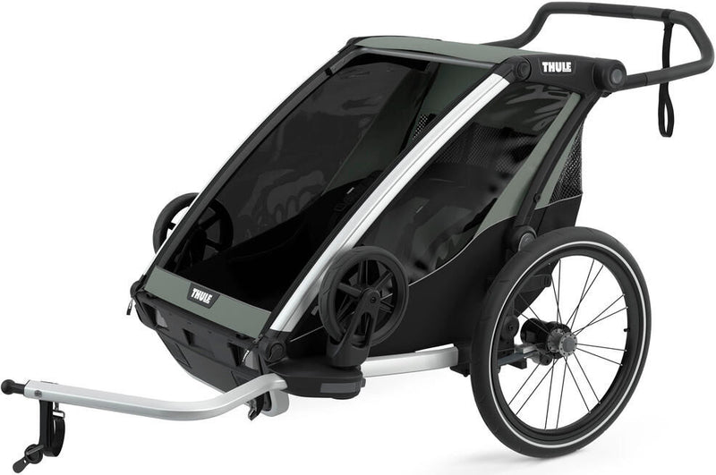 Load image into Gallery viewer, Thule fiets-kinderkar chariot lite dubbel . child trailer chariot lite 2 aga.green
