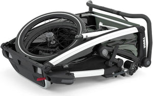 Thule fiets-kinderkar chariot lite dubbel . child trailer chariot lite 2 aga.green