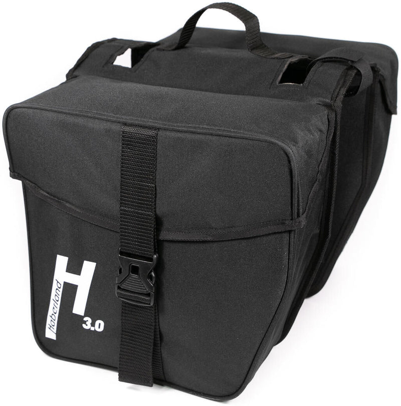 Load image into Gallery viewer, Haberland dubbele tas basic m 3.0 double bag basic m 3.0 black
